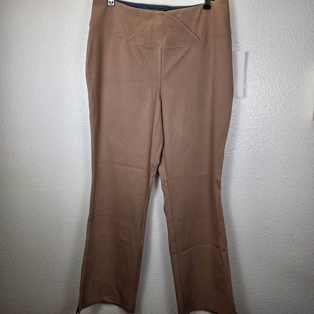 Women with Control Tan Boot Cut Pants